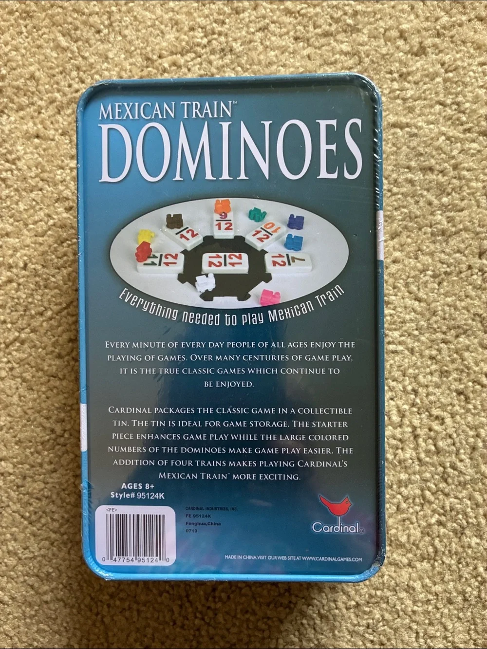 Cardinal Classic Games Mexican Train Dominoes Family Game